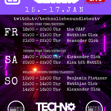 [17.01.2021] Techno Lieben &amp; Leben Livestream @ Twitch